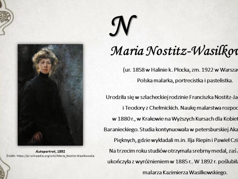 Maria Nostitz - Wasilkowska 