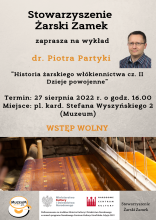 plakat Piotra Partyki o włókiennictwie