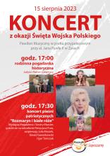 plakat - koncert z okazji Święta Wojska Polskiego